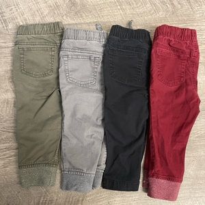 Cat & Jack pull on pants made from cotton fabric